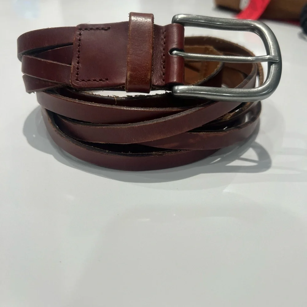 Banana Republic Braided Belt Medium Leather Brown